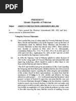 Elections Bill Returned To Parliament