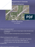 Using Photogrammetry To Generate A DEM and Orthophoto: Prepared By: Keith Blonquist For: CEE 6440