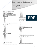 Cambridge Primary Ready To Go Lessons For Maths Stage 1 Answers To Photocopiable Pages