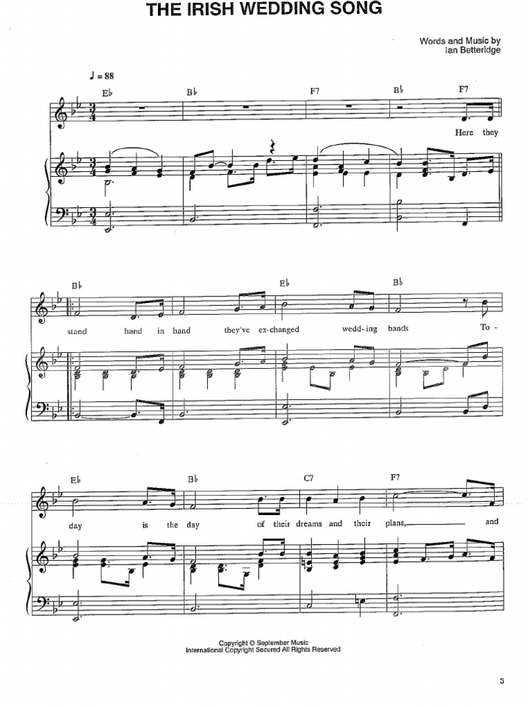 Irish Wedding Song PDF