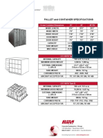 PALLET and CONTAINER SPECIFICATIONS1