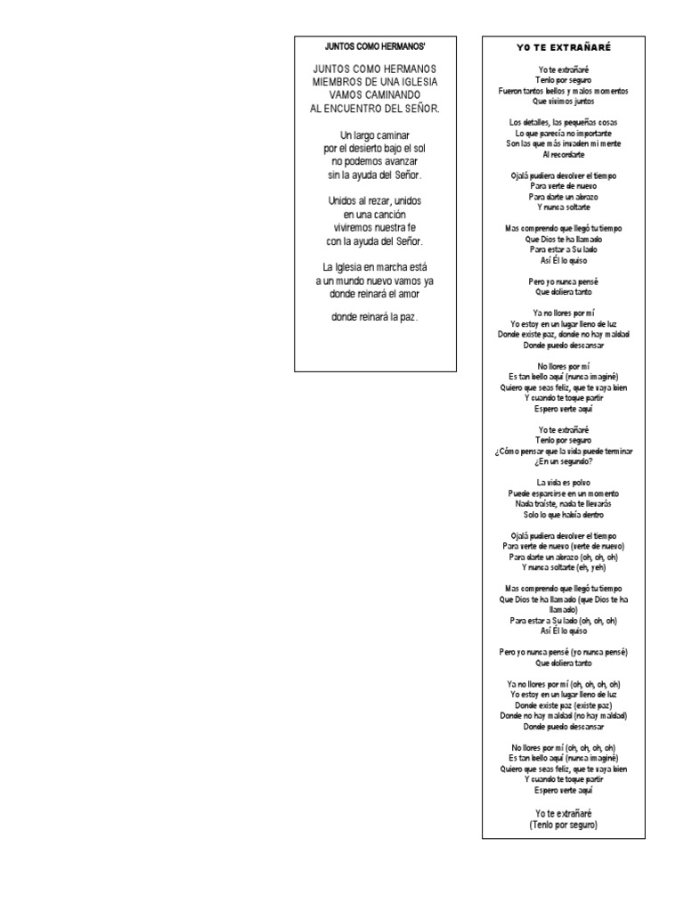 Canciones para Funeral PDF