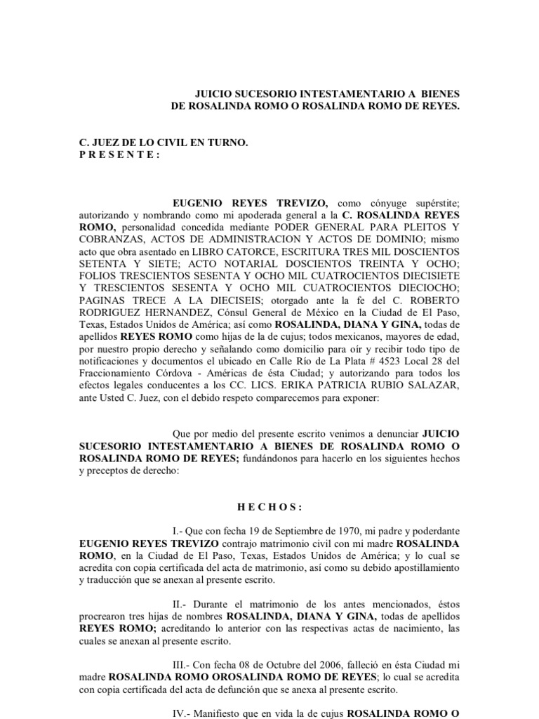 Poder para actos de dominio formato