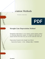 Depreciation Methods: Presented By: Ismail Arshad
