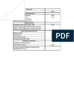 Parameters Well 3/9 A2 FIT15 Reservoir Parameters