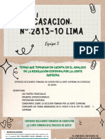 Casacion. N°.2813-10 Lima