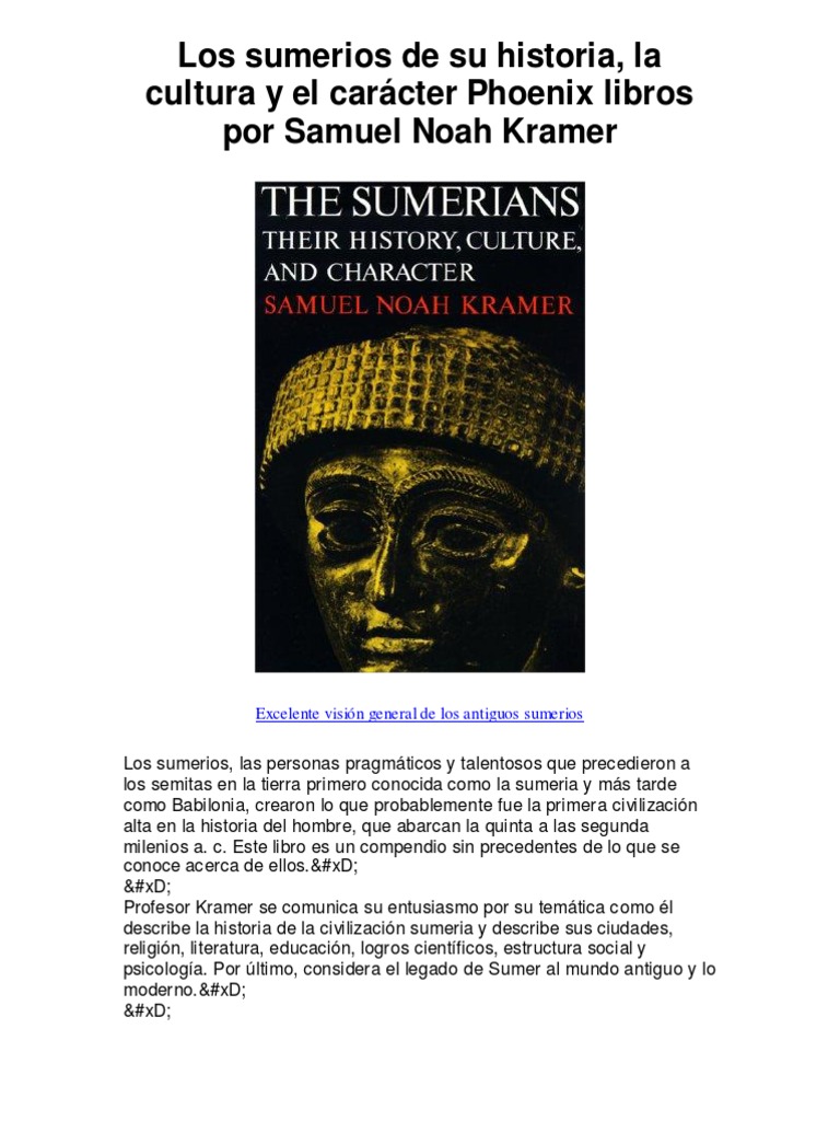 Historia y Cultura de los Sumerios | PDF | Sumeria | Mesopotamia