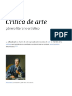 Crítica de Arte - Wikipedia, La Enciclopedia Libre