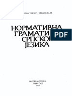 Pdfcoffee.com Predrag Piper Ivan Klajn Normativna Gramatika Srpskog Jezika 2013pdf PDF Free