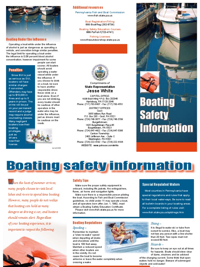 Boating Safety in Pennsylvania PDF Pennsylvania Driving Under The