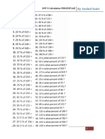 By Anshul Saini: DPP 3 Calculation PERCENTAGE