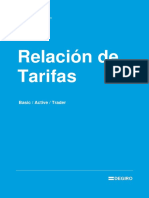 Relacion de Tarifas