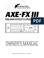 Axe FX III Owners Manual
