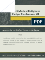 Etkili Mesleki İletişim Ve Kariyer Planlaması