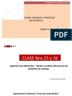 SESIÓN #15 y 16 - INGENIERÍA DE MATERIALES-DISEÑO DEL PROCESO DE FUNDICIÓN DE METALES