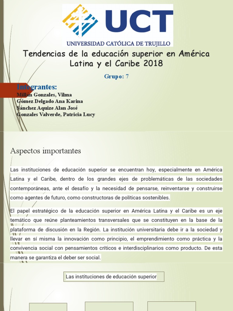 GRUPO 07 - Tendencias de La Educación Superior en América Latina y El ...