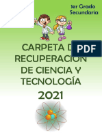 Carpeta de Recuperación de Ciencia Y Tecnología: 1er Grado Secundaria