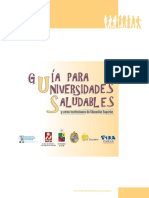 Guía para Universidades Saludables y Otras Instituciones de Educación Superior, INTA, PUC, OPS, Consejo VIDA CHILE 2006