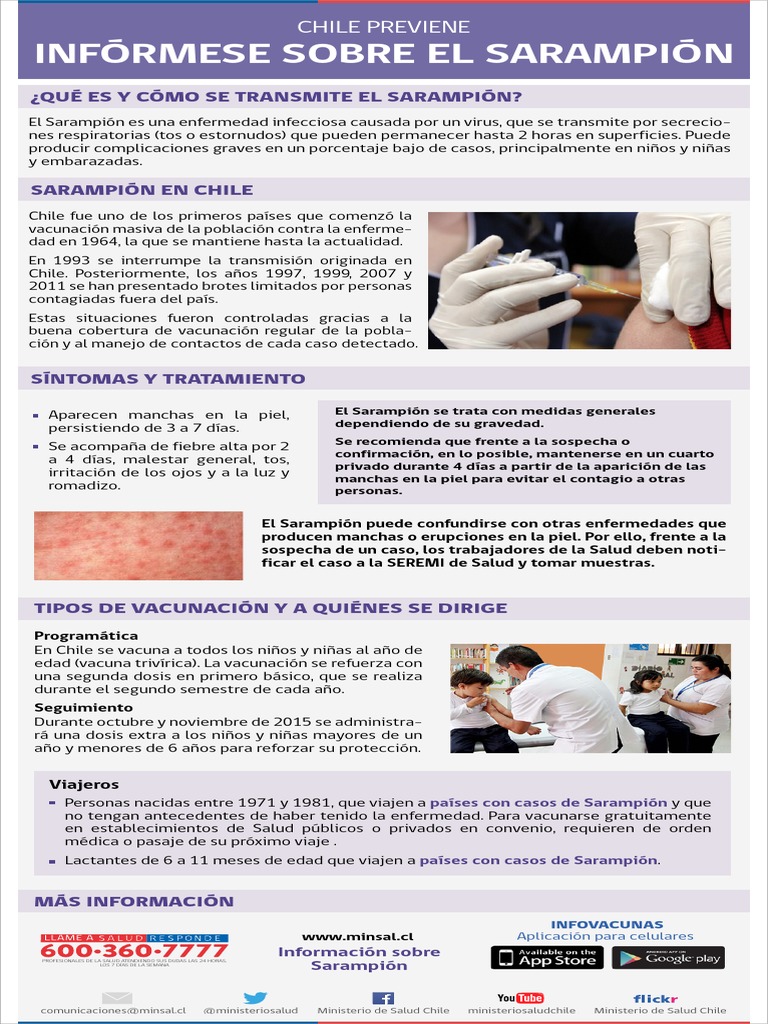 Chile Toma Medidas Para Prevenir Brotes De Sarampión Mediante Campañas