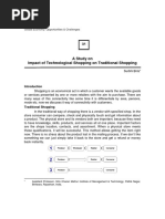 A Study On Impact of Technological Shopping On Traditional Shopping