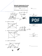 Mathematics Supplementary Exercise Second Uniform Test Revision