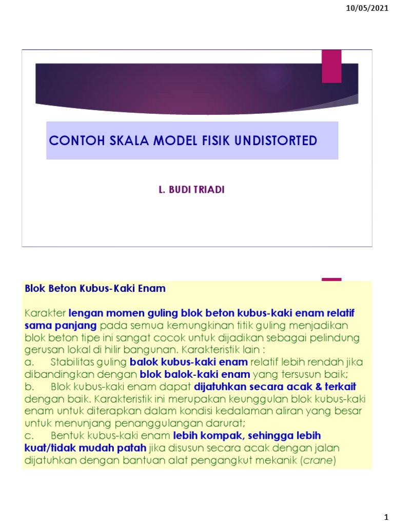Skala Model Hidraulika Tanpa Distorsi | PDF