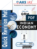 Indian Economy QRM - AKS IAS