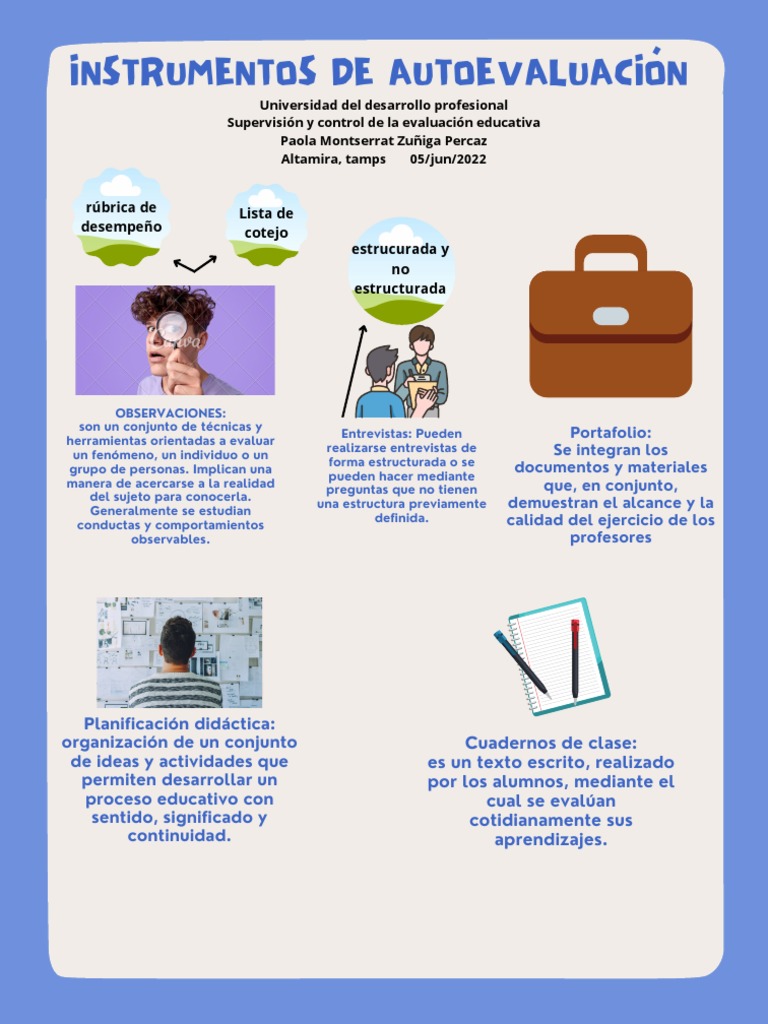 Instrumentos de Autoevaluación | PDF | Evaluación | Evaluación ...