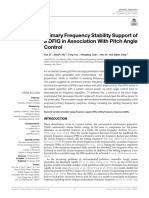 Primary Frequency Stability Support of A DFIG in Association With Pitch Angle Control