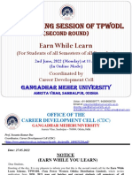 Counselling Session of Tpwodl: Earn While Learn