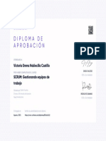 Scrum Gestionando Equipos de Trabajo 5104637 Certificado Crehana