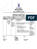 Department of Education: Weekly Home Learning Plan (W.H.L.P.) Grade Eleven - Quarter 3 Week 7