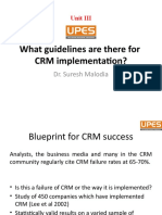 What Guidelines Are There For CRM Implementation?: Dr. Suresh Malodia