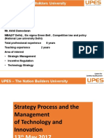 Strategic Management - Incentive Regulation - Technology Strategy