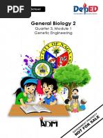 General Biology 2: Quarter 3, Module 1 Genetic Engineering