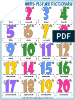 Ordinal Numbers Vocabulary