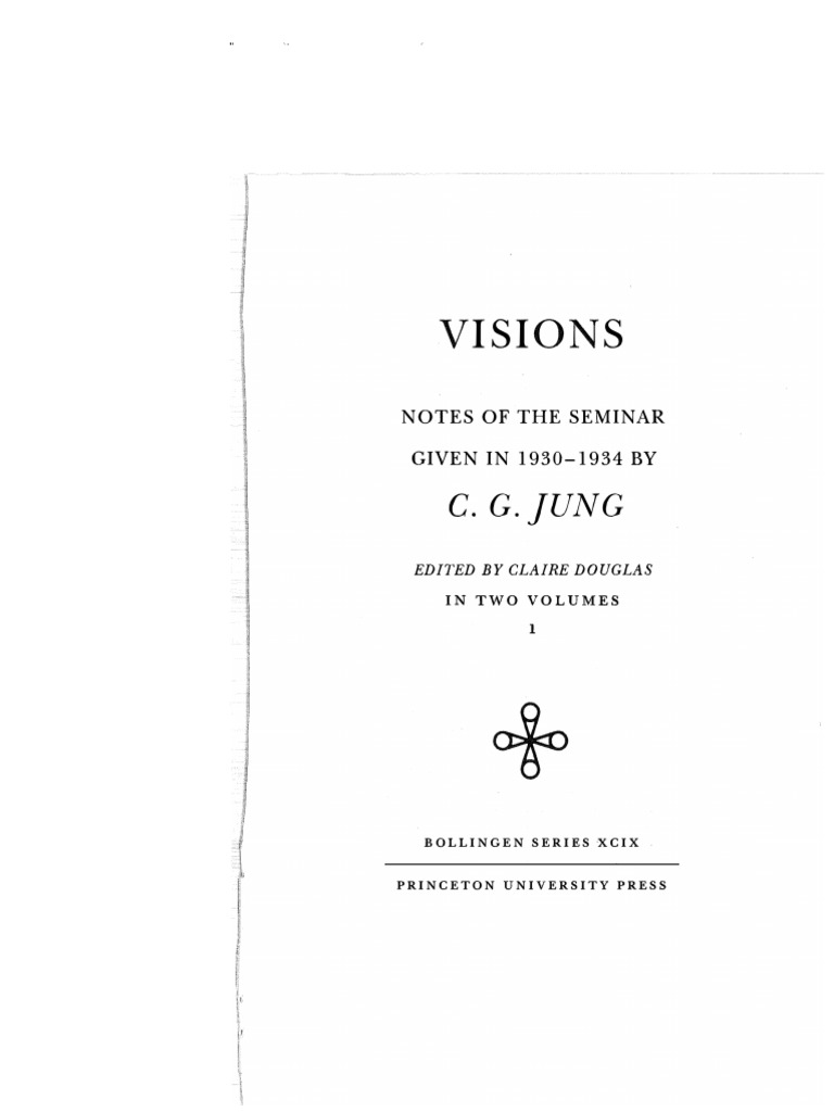 Visions Seminars of C.G. Jung, Vol 1&2 PDF Kundalini Carl Jung