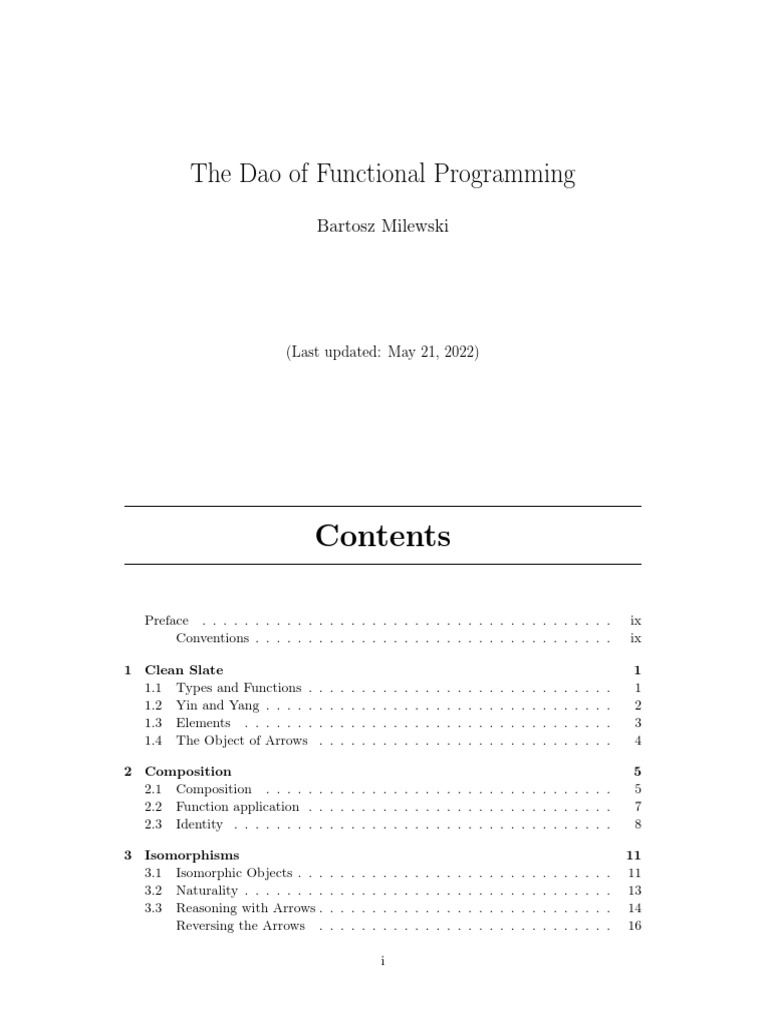 The Dao of Functional Programming | PDF | Mathematical Structures ...