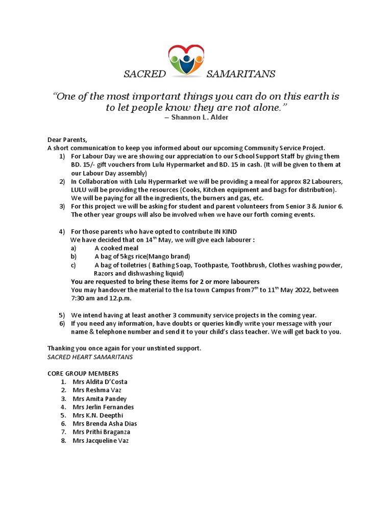 Community Service Notice. 2 FINAL | PDF