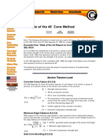 Williams Form Engineering Corp. - An Example of The 45 Degree Cone Method For Designing High Capacity Concrete Anchors