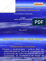 Teorias de comunicação – orientação do objecto de estudo