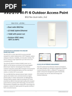 XV2-2T0 Wi-Fi 6 Outdoor Access Point: 802.11ax Dual-Radio, 2x2