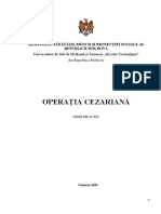 Ghidul Practic Operatia Cezariana Aprobat Prin Ordinul MSMPS nr.659 Din 16.07.2020