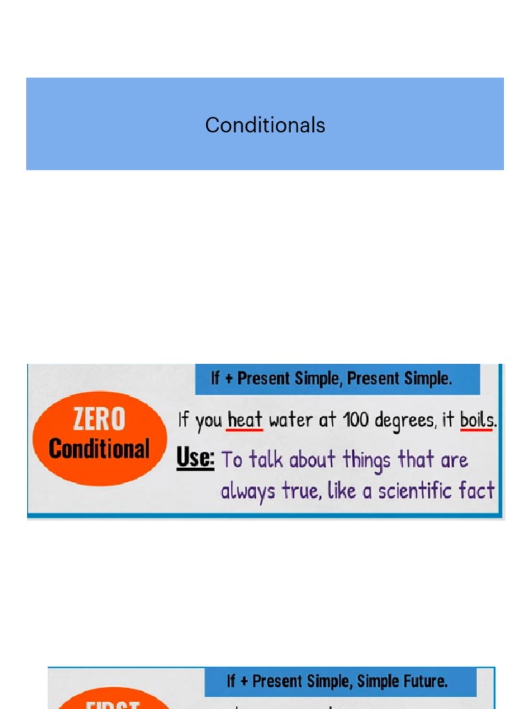 Conditional Sentences Guide | PDF | Linguistics | Grammar