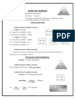 Caída de tensión - Calculo de Potencia