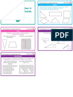 Chilli Challenge Year 4 Geometry Maths Cards