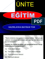 TKMT 5. Üni̇te Eği̇ti̇m