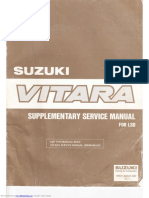 Suzuki Vitara 1993 Supplementary Service Manual