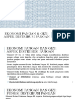 EKONOMI PANGAN & GIZI 10-Aspek Distribusi Pangan
