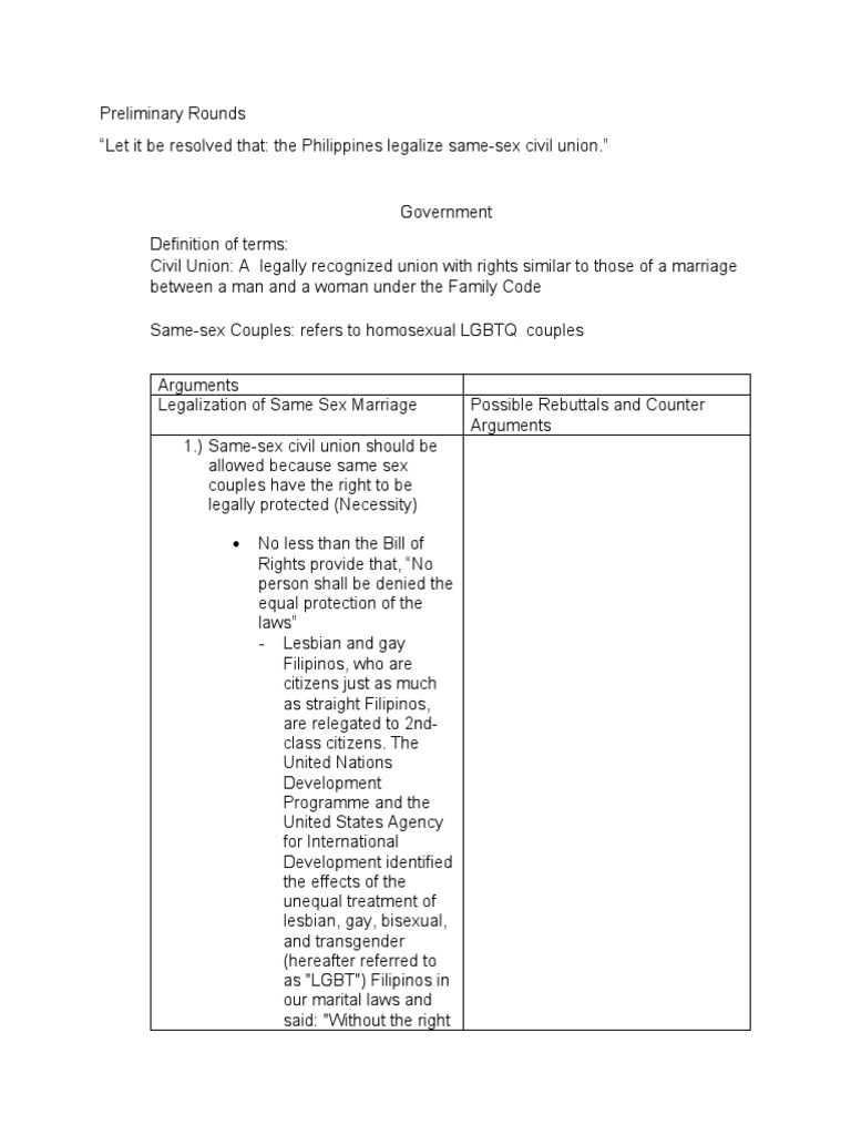 Same Sex Civil Union Download Free PDF Homosexuality Civil Union